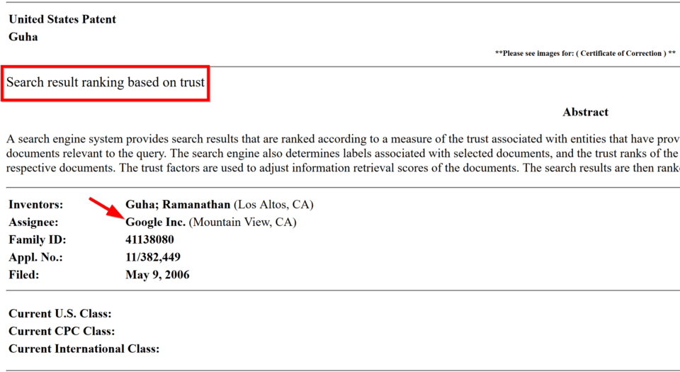 Google TrustRank