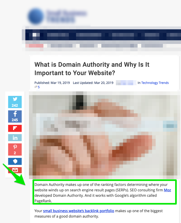 Domain Authority có phải là một yếu tố xếp hạng của Google?