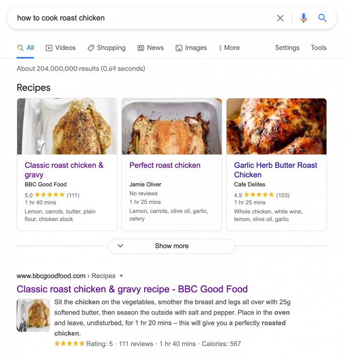 Recipe Snippet