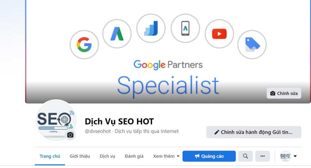 Fanpage dịch vụ seo hot