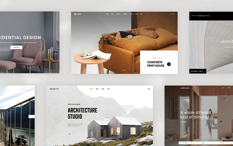 giao diện WordPress thiết kế nội thất