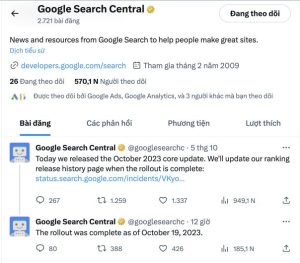 Bản cập nhật cốt lõi tháng 10-2023 của Google đã hoàn tất
