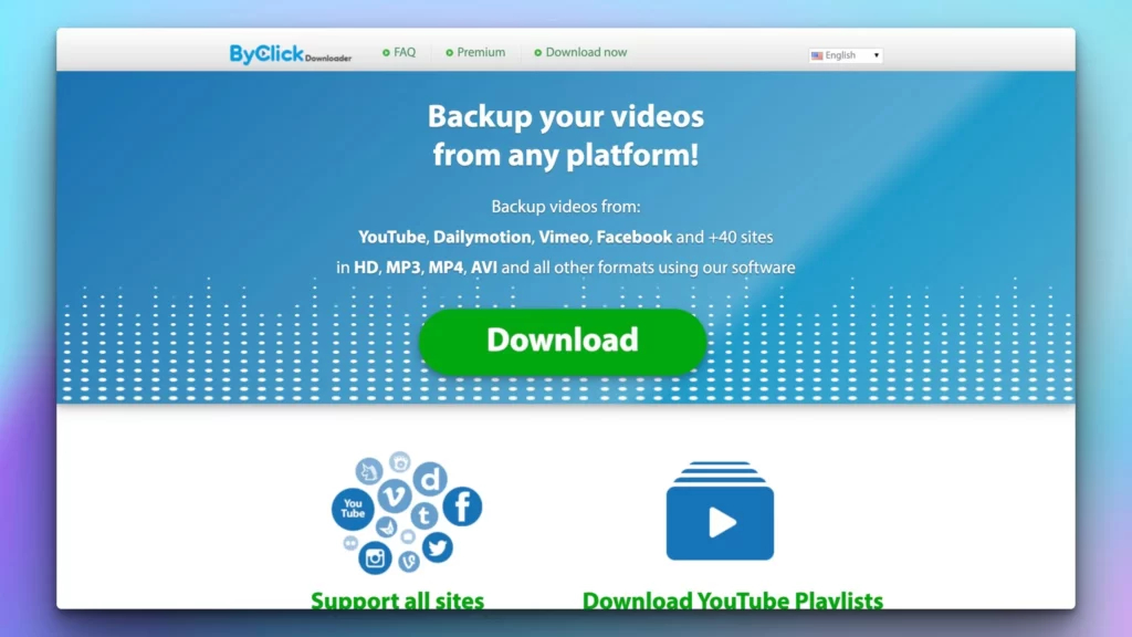 Ứng dụng tải video youtube ByClickDownloader