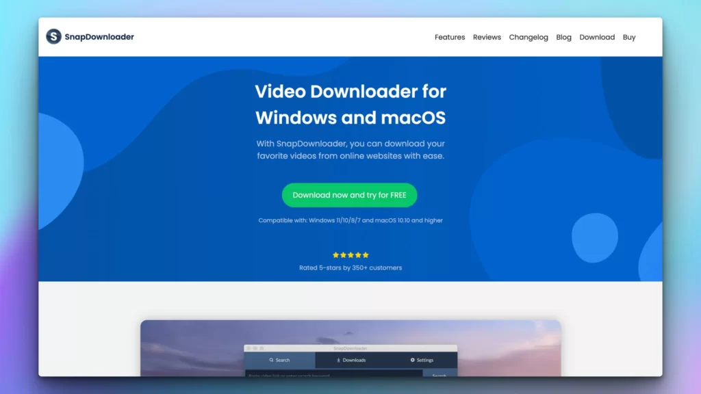 Ứng dụng tải video youtube Snap Downloader