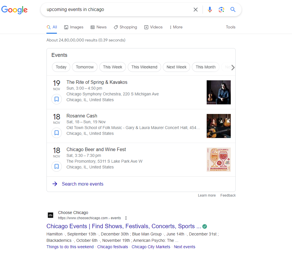 Ví dụ về kết quả Google SGE 16