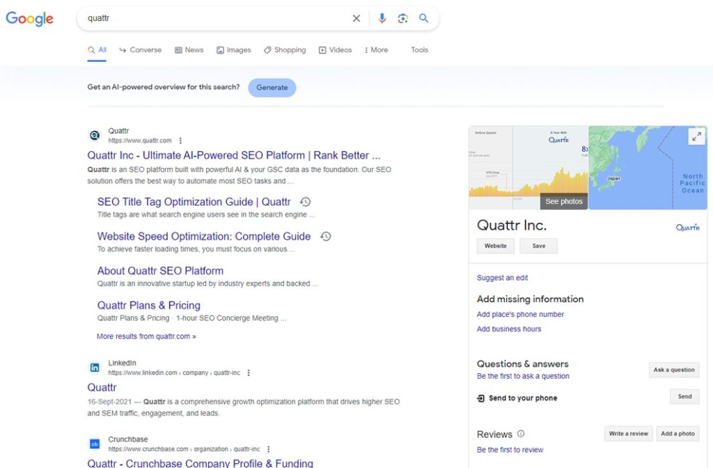 Ví dụ về kết quả Google SGE 5