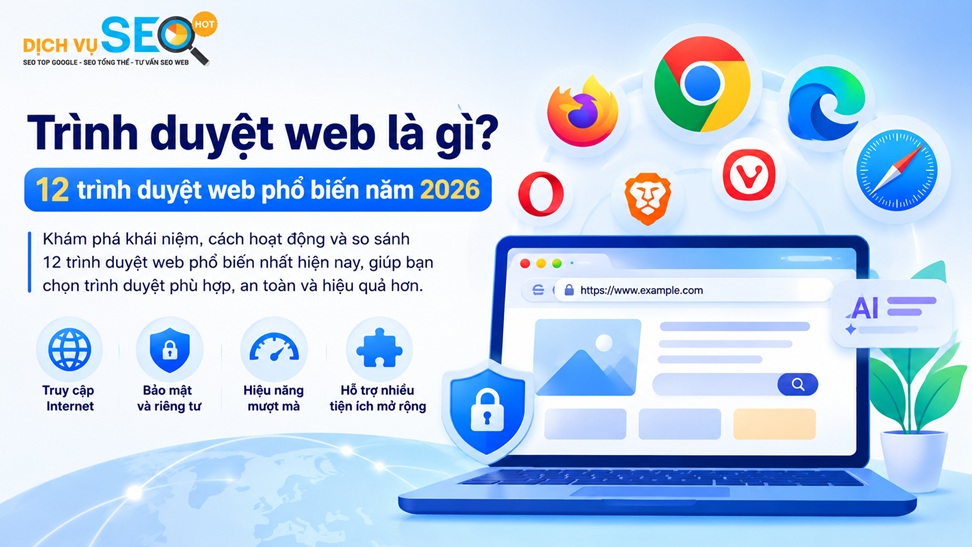 Trình duyệt web là gì? 12 trình duyệt web phổ biến năm 2026