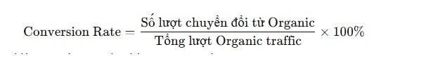conversion rate