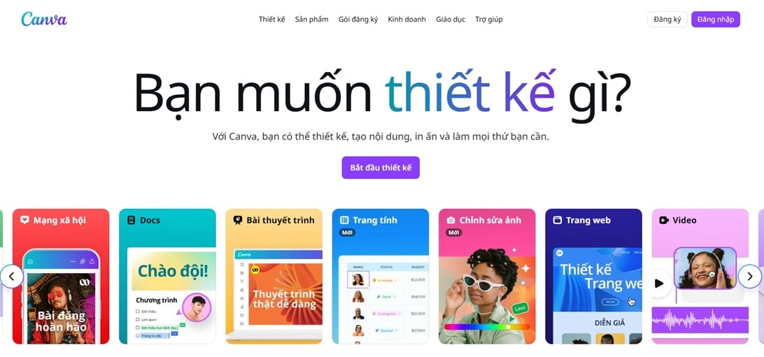 canva 10 ví dụ mẫu giao diện web đẹp và hiện đại năm 2025