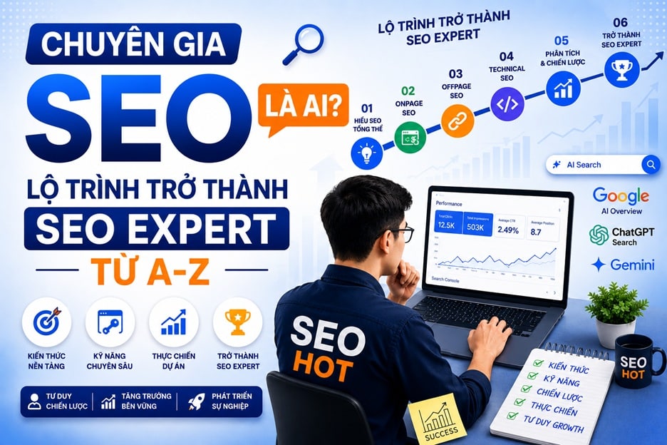 Chuyên gia SEO là ai? Lộ trình trở thành SEO Expert từ A-Z