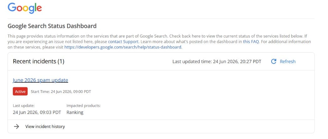 Google bắt đầu triển khai Spam Update tháng 6 năm 2026