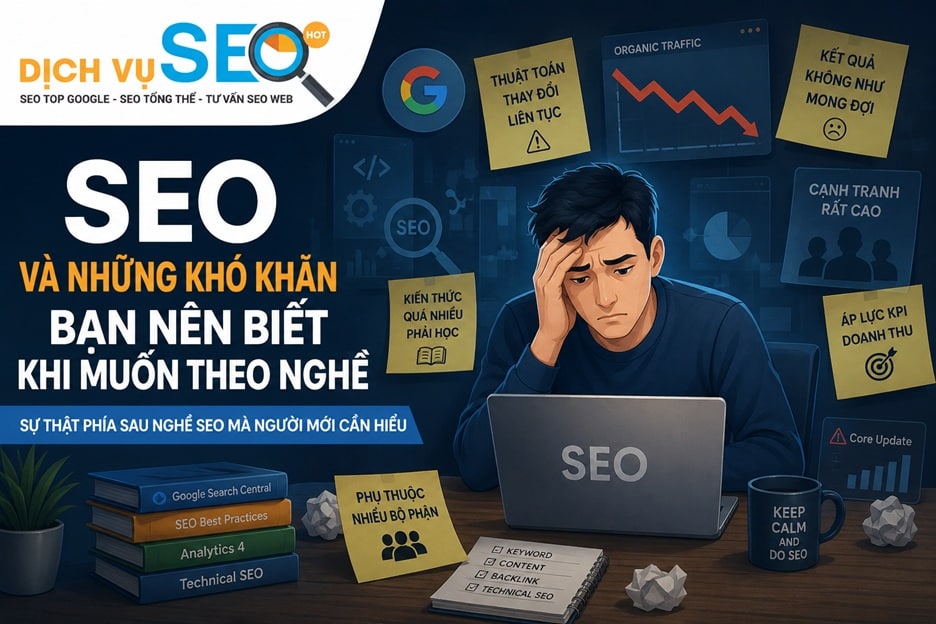 Nghề SEO và những khó khăn bạn nên biết khi muốn theo nghề
