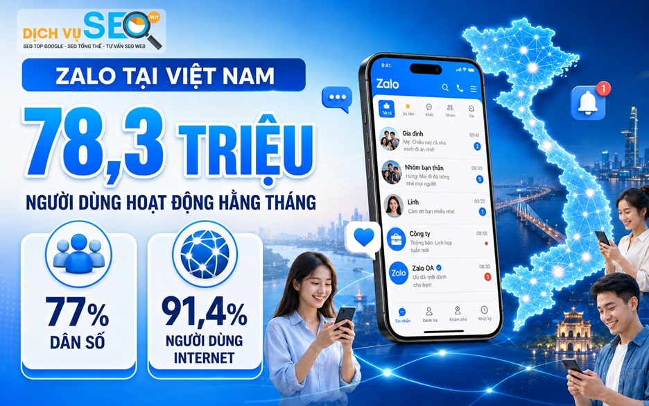 Zalo có khoảng 78,3 triệu người dùng hoạt động hằng tháng