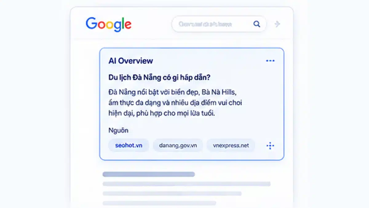 Dịch vụ tối ưu Google AI Overview
