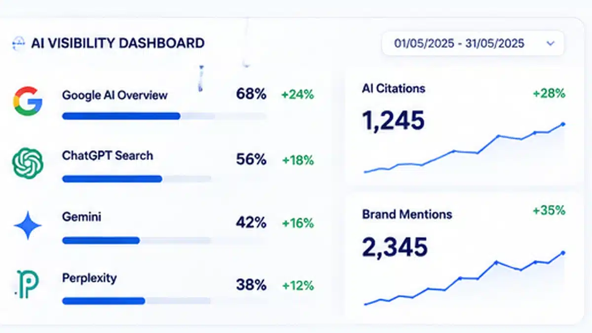 AI Visibility Dashboard Google ChatGPT Gemini Perplexity