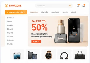 Mẫu thiết kế website bán hàng thương mại điện tử