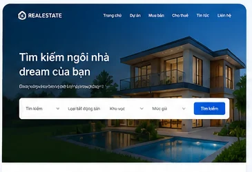 Mẫu thiết kế website bất động sản