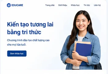 Mẫu thiết kế website giáo dục đào tạo