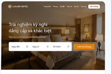 Mẫu thiết kế website khách sạn du lịch