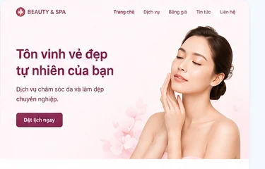 Mẫu thiết kế website spa làm đẹp