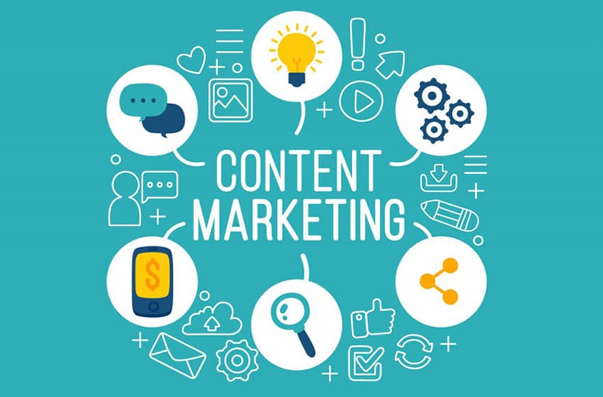 Minh họa hoạt động Content Marketing