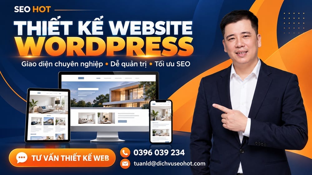 Minh họa thiết kế website WordPress