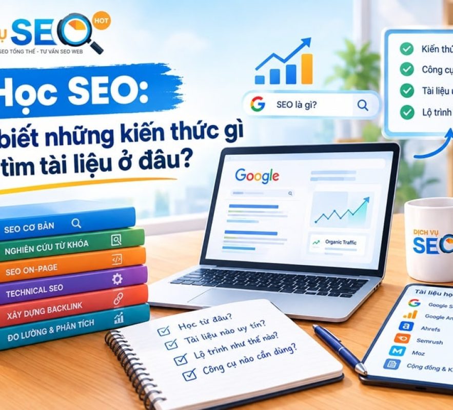 Học SEO: Cần biết những kiến thức gì và tìm tài liệu ở đâu?